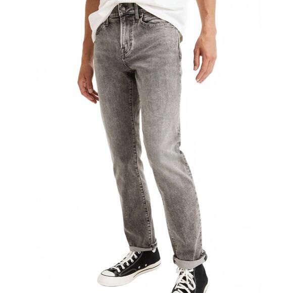 NEW MADEWELL slim authentic flex denim jean in gray
